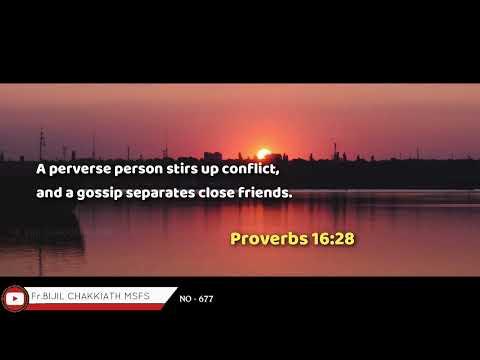 Proverbs 16:28 | Daily Word_13/03/2022 | Whatsapp Status
