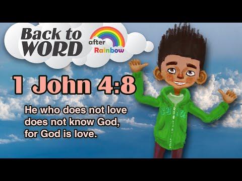 1 John 4:8 ★ Bible Verse | Memory Verse for Kids