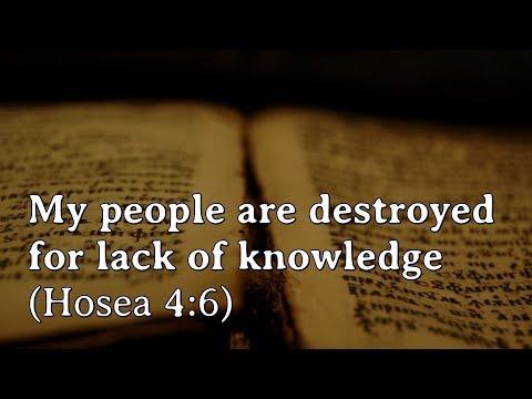 040 My people are destroyed for lack of knowledge (Hosea 4:6) | Patrick Jacob