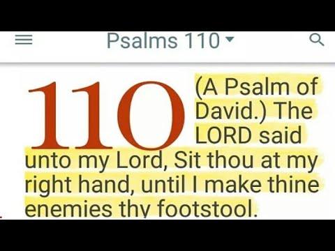 Psalm 110:1 Exaplained | Not JC!