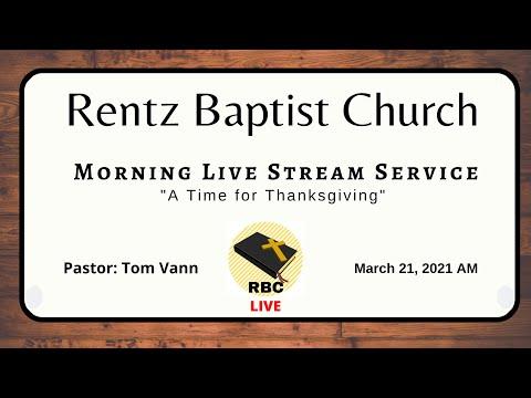"A Time for Thanksgiving" --  Ezra 7:11-28 -- 3/21/21 AM