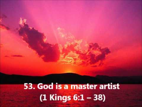 53. God is a master artist (1 Kings 6:1-38)