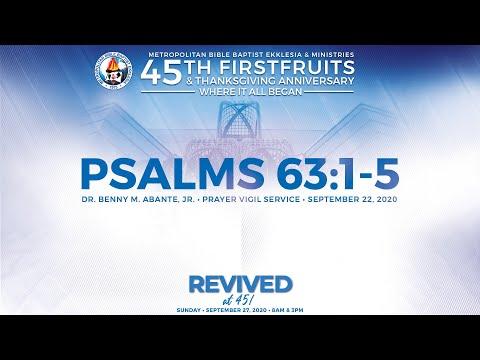 Psalms 63:1-5 - Dr. Benny M. Abante, Jr.