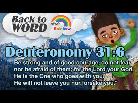Deuteronomy 31:6 ★ Bible Verse | Bible Study for Kids