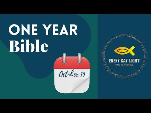 One Year Bible Reading- October 19
