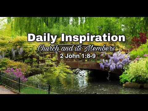 Daily Inspiration - 2 John 1:8-9