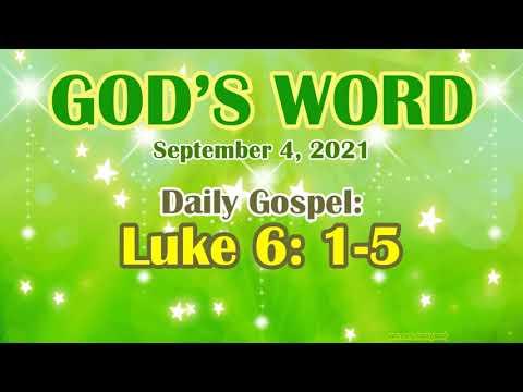 Daily Bible Verse September 4, 2021 Luke 6: 1-5 God's Word  Bible Reading