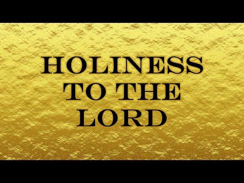 Holiness to the Lord (Exodus 39:30-31) | John Bradshaw 5/1/22