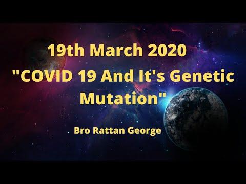 20-0319 - Bro George - "COVID 19 And It's Genetic Mutation" - Genesis 3:1-19