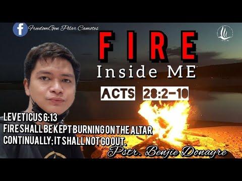 ACTS 28:2-10(When you Hope, be Joyful. )(FIRE IN ME PART 2) #FIREinME #KEEPtheFIREalwaysBURNING