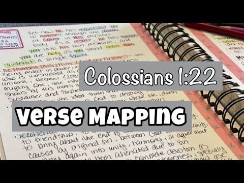 VERSE MAPPING || Colossians 1:22 ~ Scripture & Word Study
