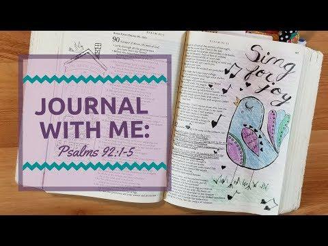 Bible Journaling: Psalms 92:1-5