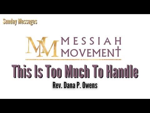 Sunday Message, March 22, 2020 - "This Is Too Much To Handle" Mark 3:35-41