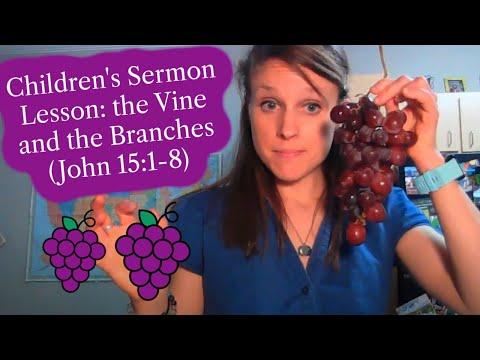 Children's Sermon Lesson: the Vine and the Branches (John 15:1-8)