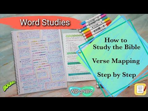 How to Study the Bible - In Depth Verse Mapping Guide- Romans 12:1-2 | Word Studies