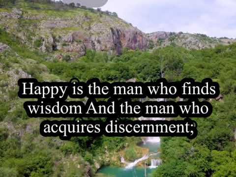 Wisdom brings happiness (Proverbs 3:13-18) / bible verse/Godly wisdom