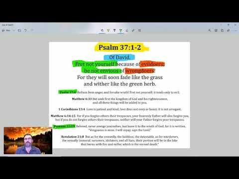 Online Bible Study - Psalm 37:1-5