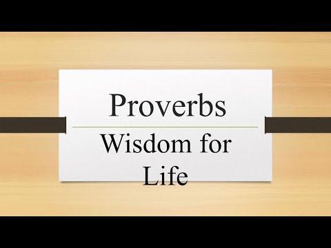 Wednesday Bible Study (Proverbs 18:22-19:9)