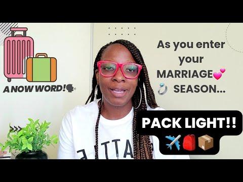 PACK LIGHT????...as you transition into your MARRIAGE SEASON????????Esther 2:15 #dream #marriage #transition