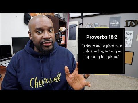 Are You A Fool or Being Foolish? | Wisdom from Proverbs 18:2