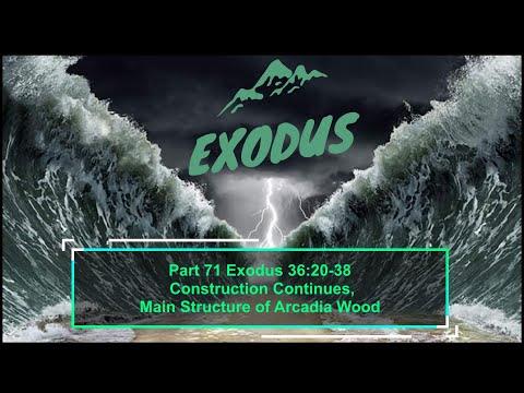 Part 71 Exodus 36:20-38 Construction Continues, Main Structure of Arcadia Wood December 28, 2022