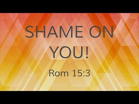 ALF English Church Online | Mathews John | Shame on you (Romans 15:3)