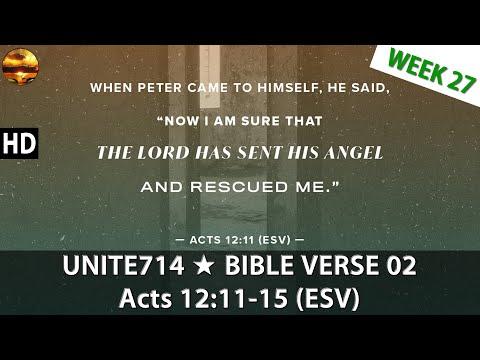 Acts 12:11-15 (ESV) - UNITE714 Week 27 - Bible Reading 02