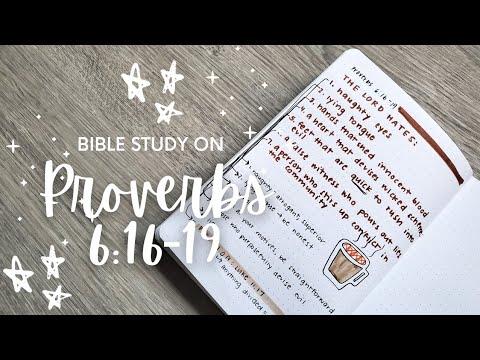 In-Depth Bible Study on Proverbs 6:16-19 | Bible Study Journal | Bible Study Video