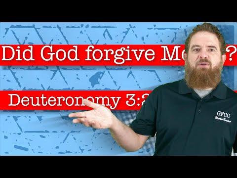 Did God forgive Moses? - Deuteronomy 3:23-29