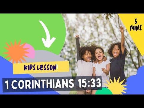 Kids Bible Devotional - 1 Corinthians 15:33 | Having Bad Company