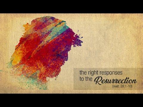 The Right Responses to the Resurrection [Matt. 28:1-10] (Daniel Palmer)