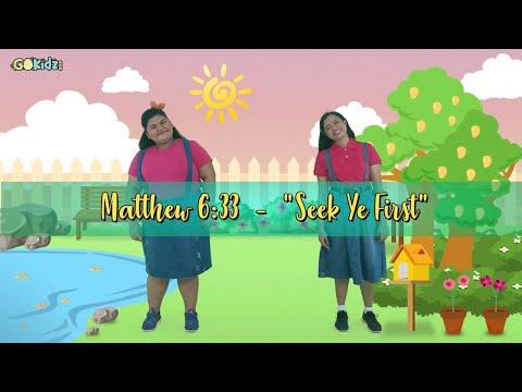 'SEEK YE FIRST' (Matthew 6:33) |  Kid Song| Scripture song | Bible Song