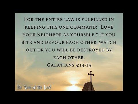 Galatians 5 :14 15 The Voice of the Lord  September 15, 2022 by Pastor Teck Uy