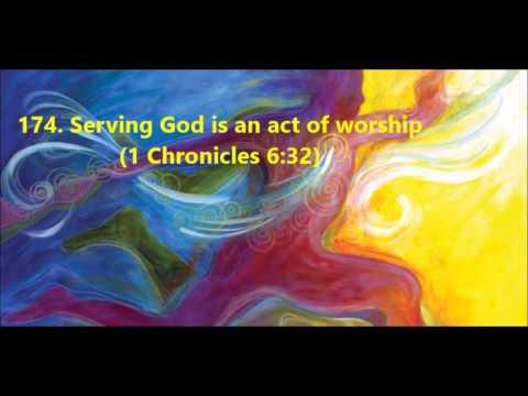 174. Serving God is an act of worship (1 Chronicles 6:32)