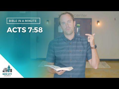 Bible in a Minute: Who have you given up on? (Acts 7:58)