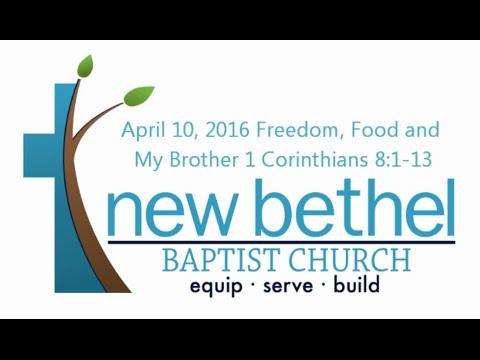Sermon: Freedom, Food and My Brother - 1 Corinthians 8:1-13