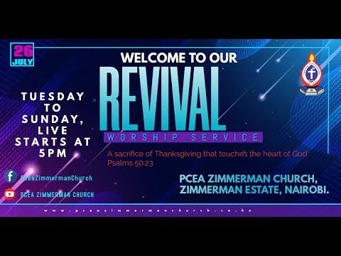Live: PCEA Zimmerman Church Revival Service  | Psalms 50:23 | A sacrifice of Thanksgiving....