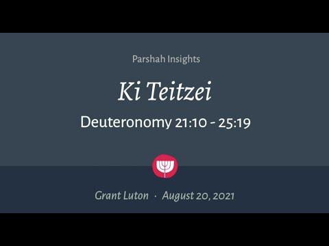 "Ki Teitzei" (Deuteronomy 21:10-25:19) | August 20, 2021