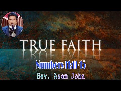 Numbers 11:11-15 | Urdu sermon by Pastor Azam John urdu  "Real Faith"