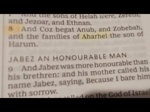 Pt. 1 H316 "Aharhel" ???? 1 Chronicles 4:8/G316 "Necessary" 1 Corinthians 12:22 ???? Chap. Section Reading