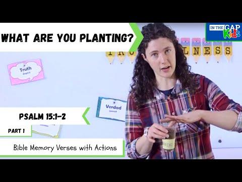 Psalm 15:1-2 | Bible Verses to Memorize for Kids with Actions | Truthfulness (Week 1)