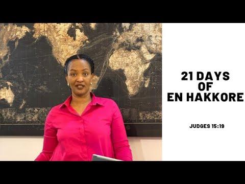 Day 17: 21 days of En Hakkore ( Judges 15:19)