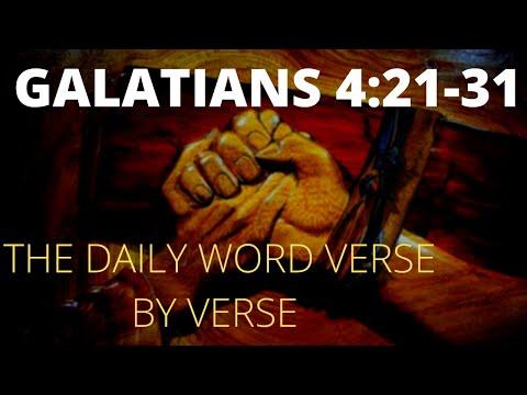 Galatians 4:21-31  The Daily Word verse by verse