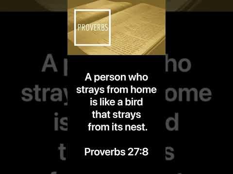 Proverbs 27:8