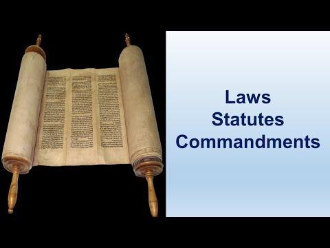 Laws Statutes Commandments - Exodus 21:1-36