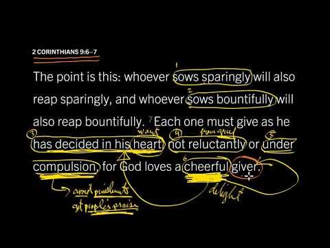 Why Do You Give to the Church? 2 Corinthians 9:6–11