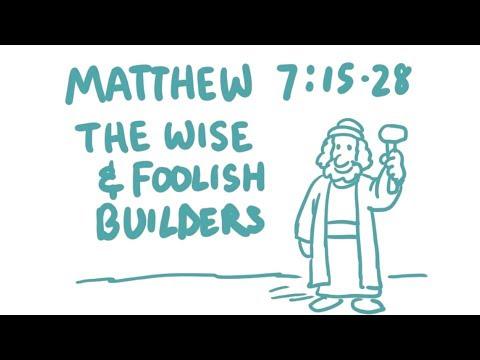 The Wise and Foolish Builders Bible Animation (Matthew 7:15-28)