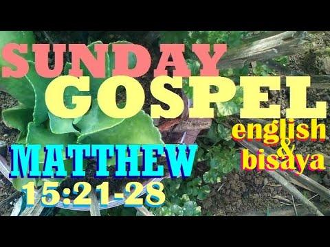 QUOTING JESUS IN  (MATTHEW 15:21-28) IN ENGLISH AND BISAYA LANGUAGES