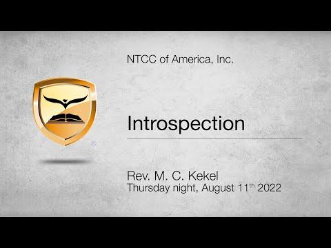 Introspection — James 4:4-10; 1:23-24 — Rev. M. C. Kekel
