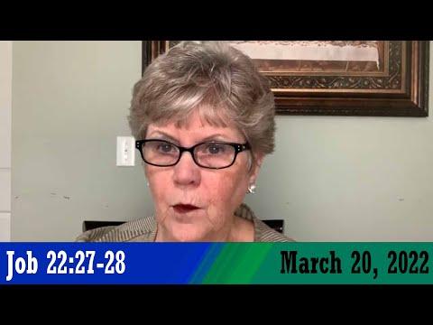 Daily Devotional for March 20, 2022 - Job 22:27-28 by Bonnie Jones